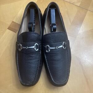 Marc Joseph NY Wall Street loafer driving Slip On Shoes Brown Leather 11M